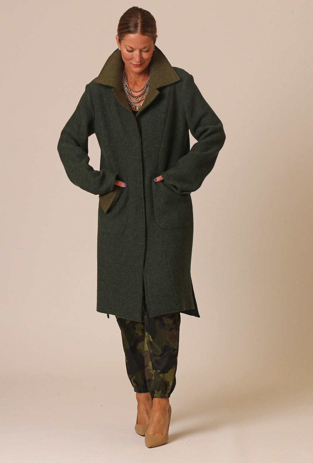 BYRNE COAT · emerald