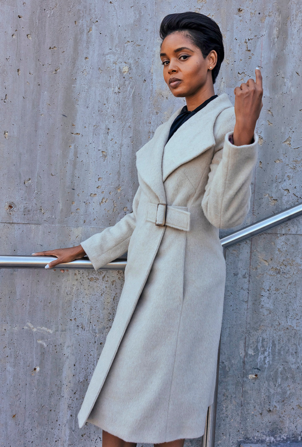 COACH COAT · alabaster