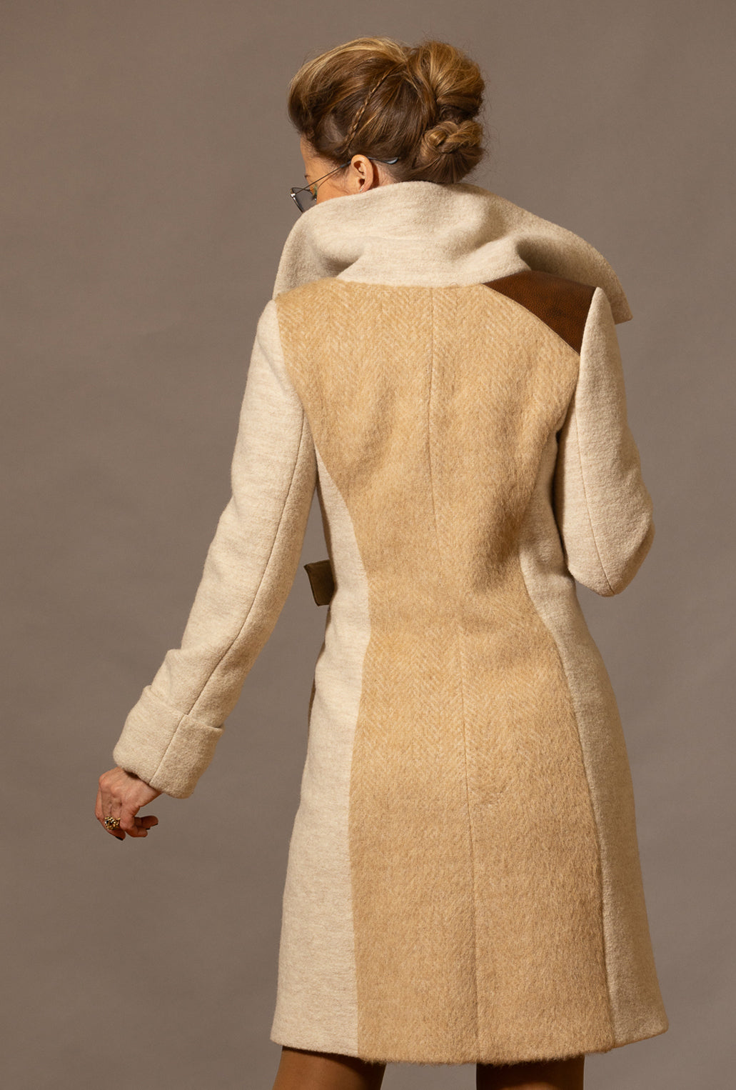 COWL NECK COAT ยท vanilla alpaca
