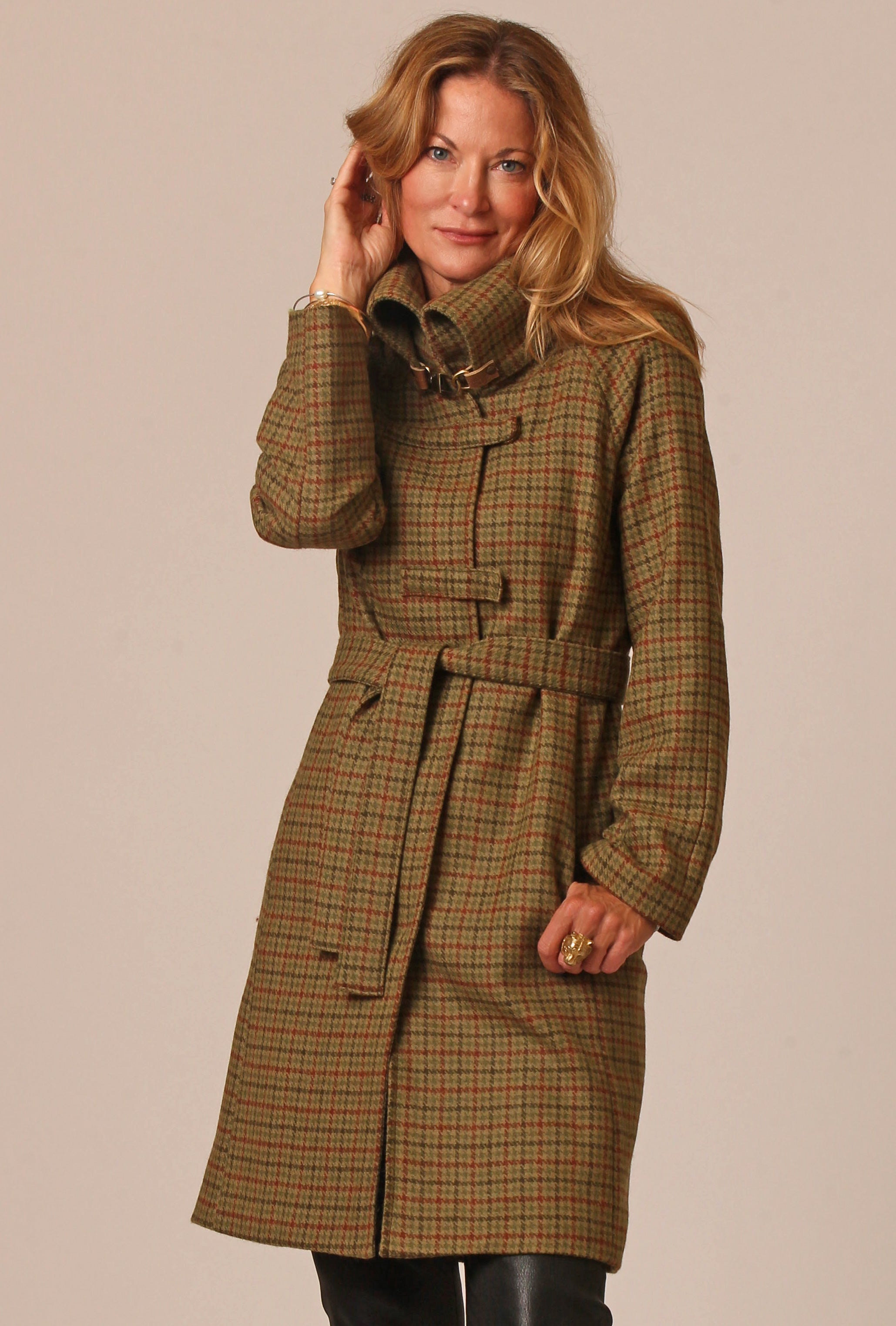 CROSSBAR RAGLAN COAT · martini plaid