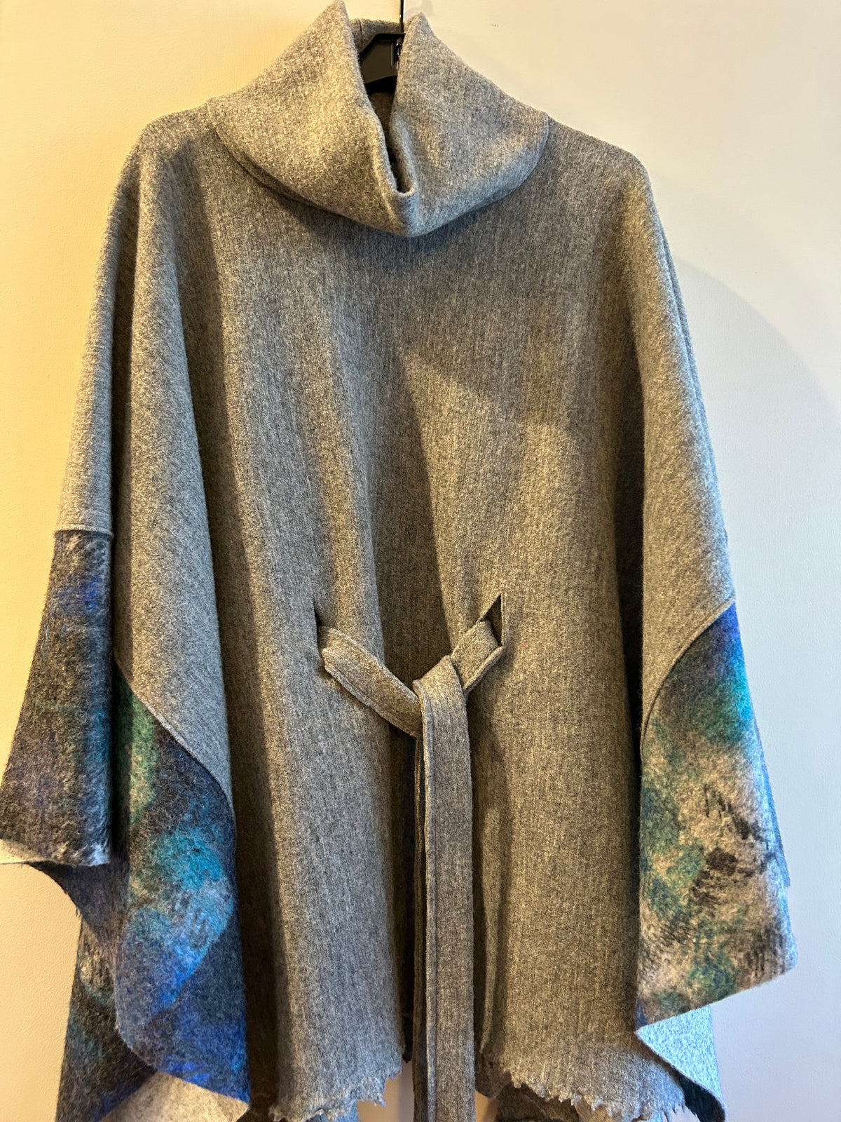 Tie Sweater Cowl · platinum