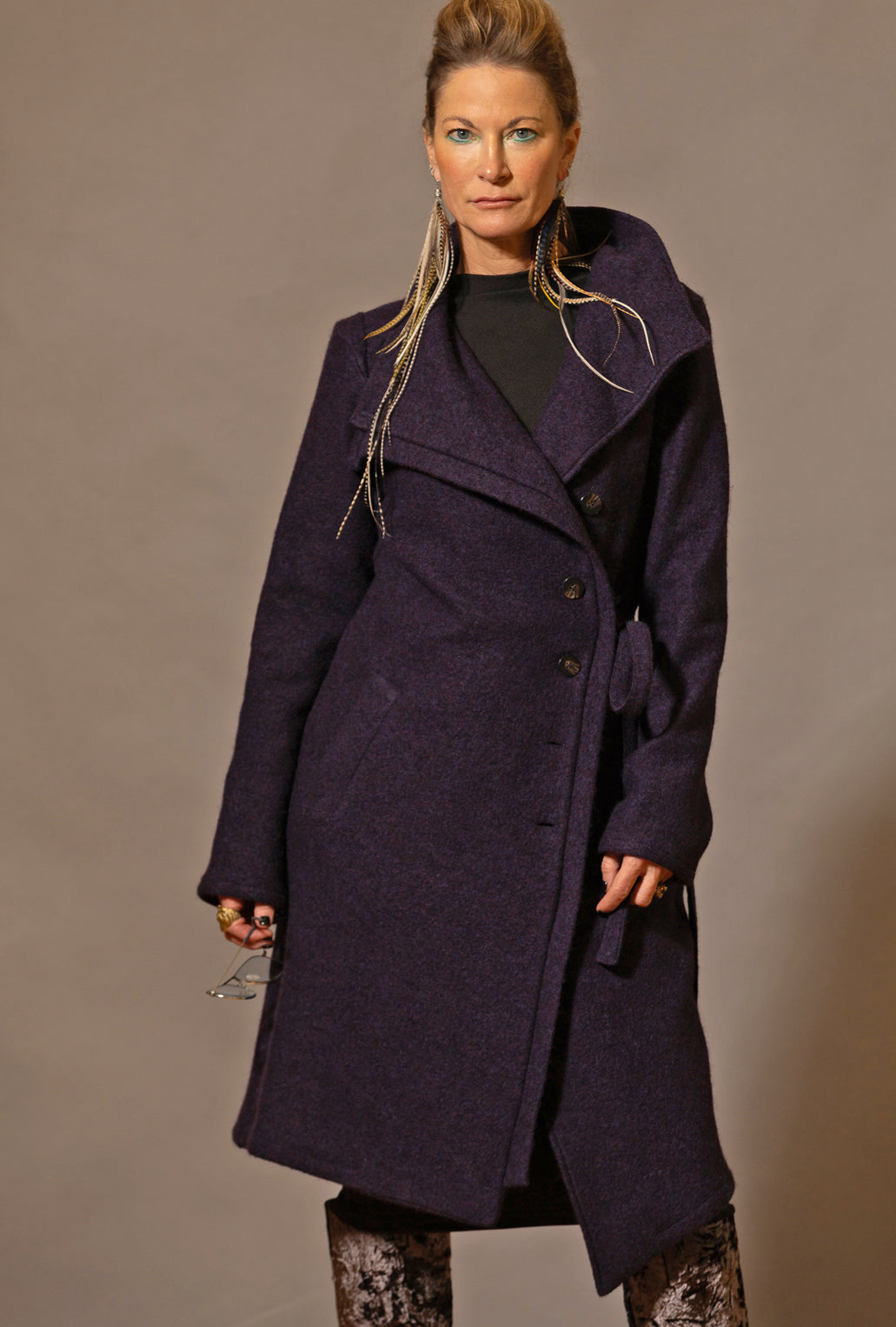 MALYN SWEATER · eggplant