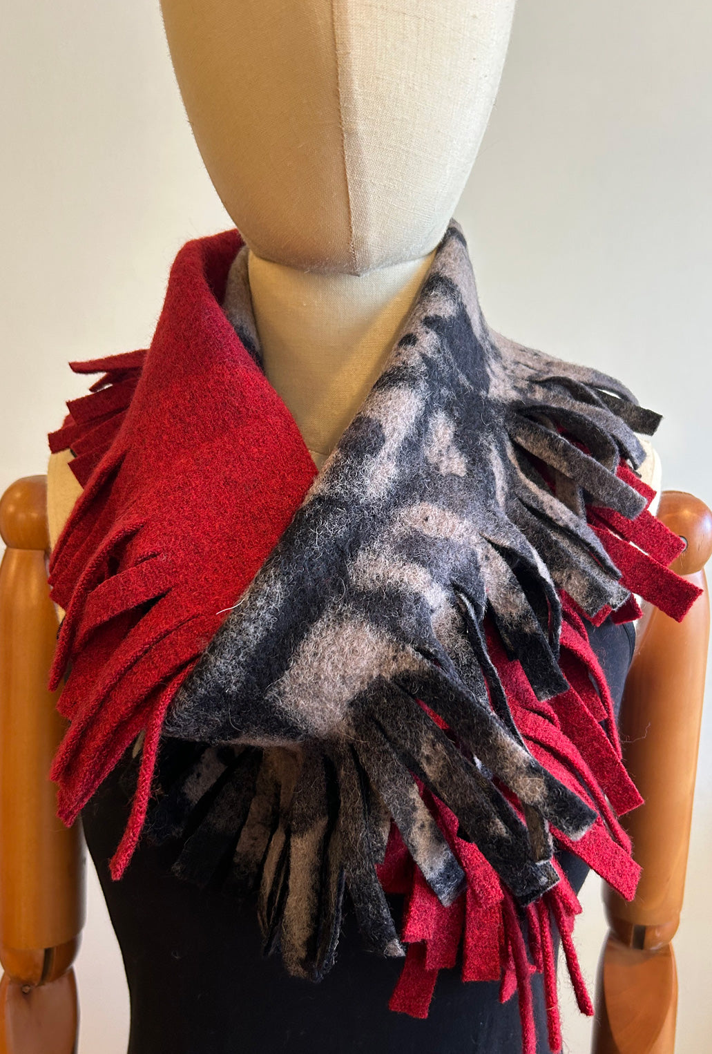 POMP SCARF · ruby & ink blot