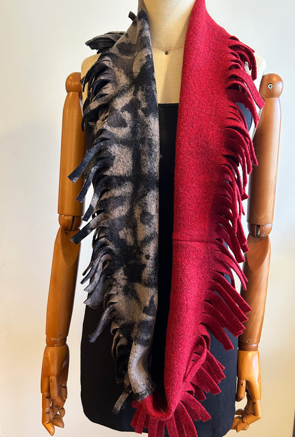 POMP SCARF · ruby & ink blot