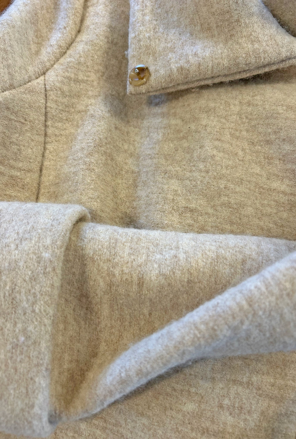 COWL NECK COAT · winter white