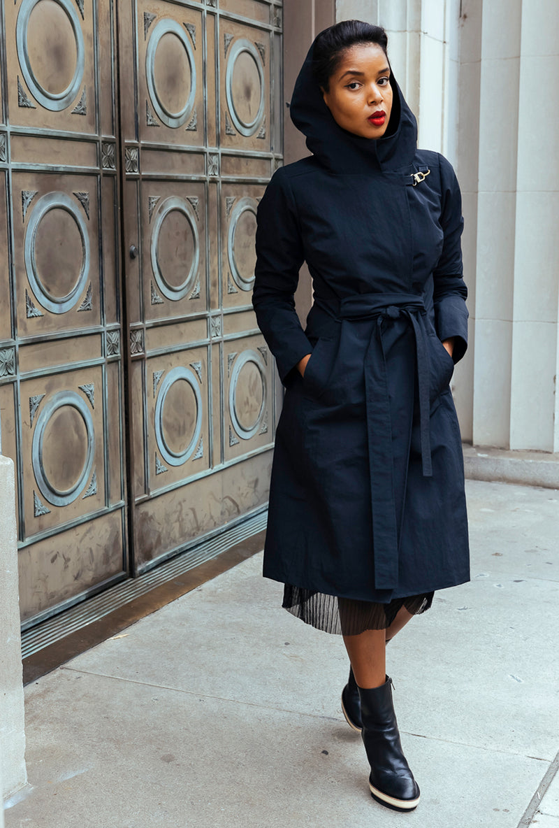 ARCH RAINCOAT Noir Japanese Nylon