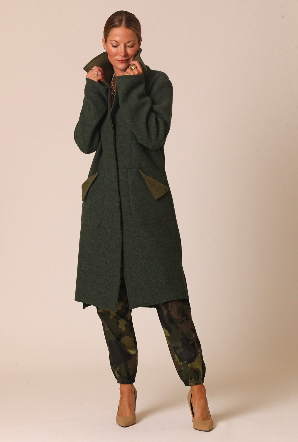 BYRNE COAT · emerald