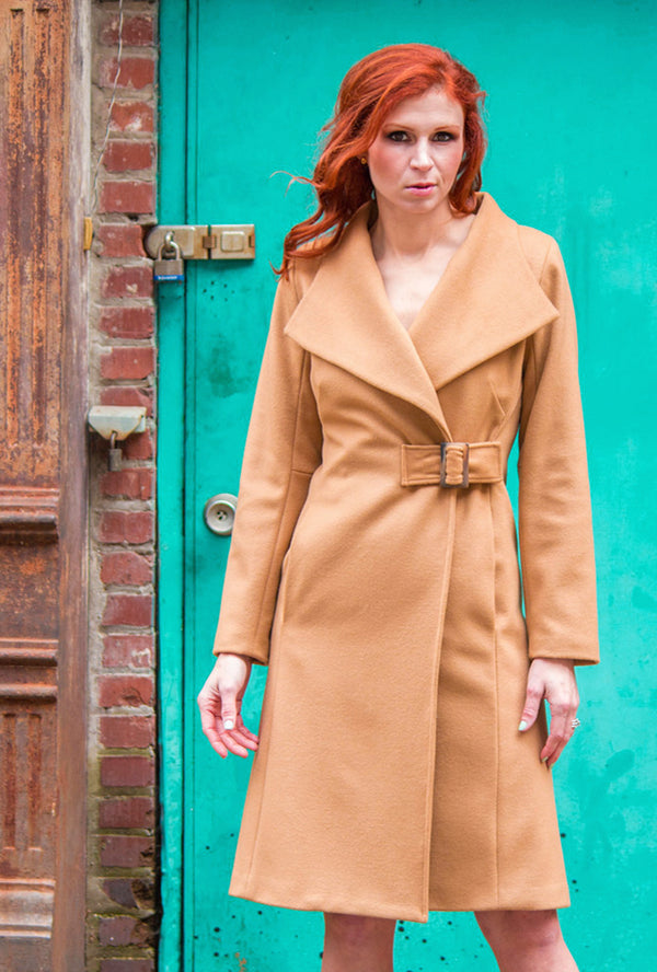 COACH COAT Acorn Cashmere Wool