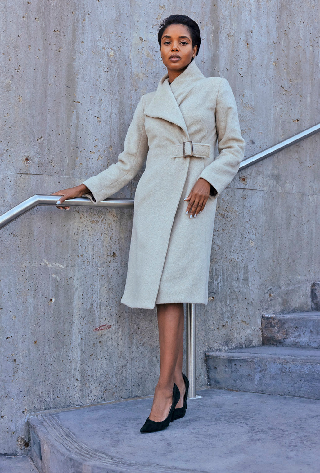 COACH COAT · alabaster