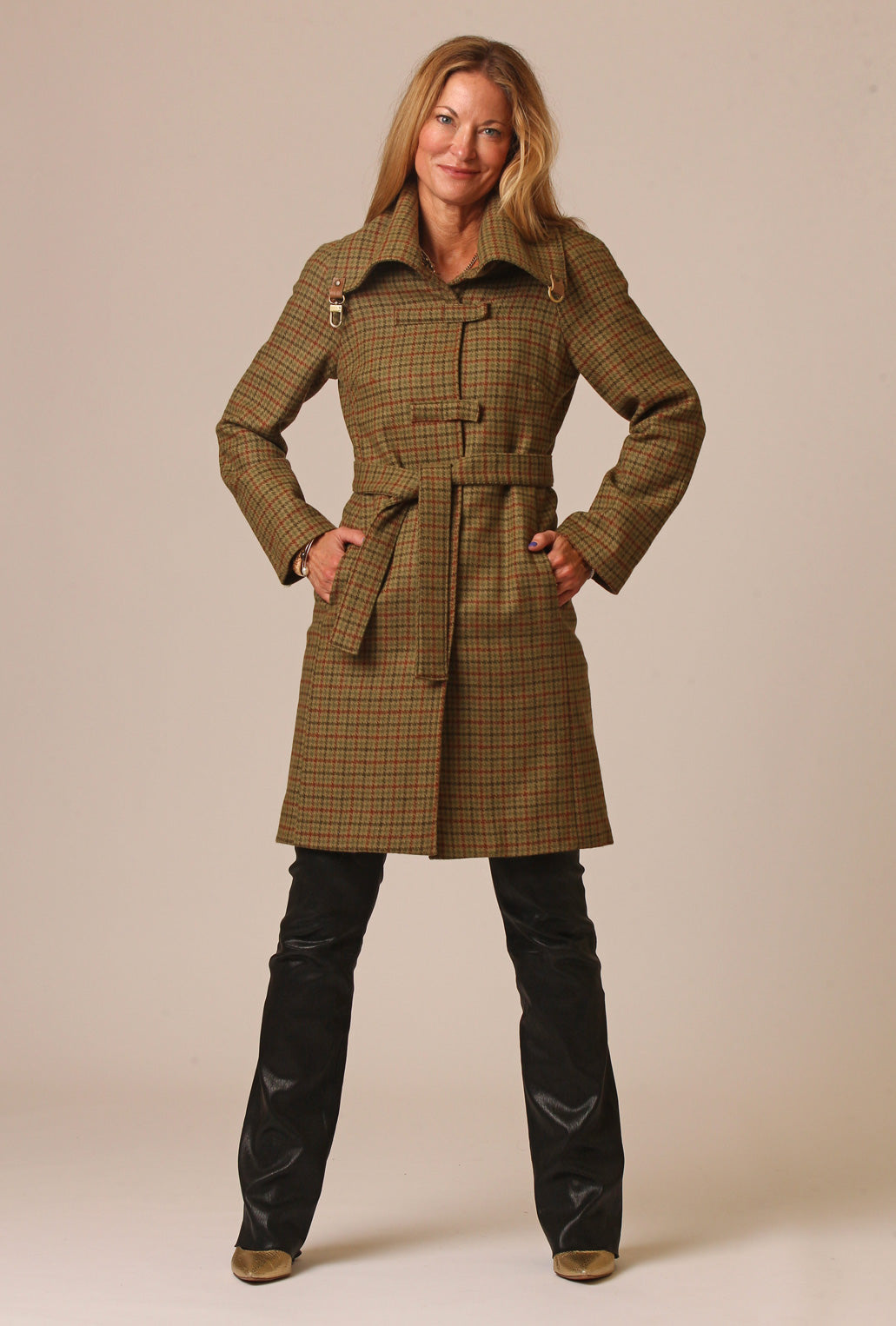 CROSSBAR RAGLAN COAT · martini plaid
