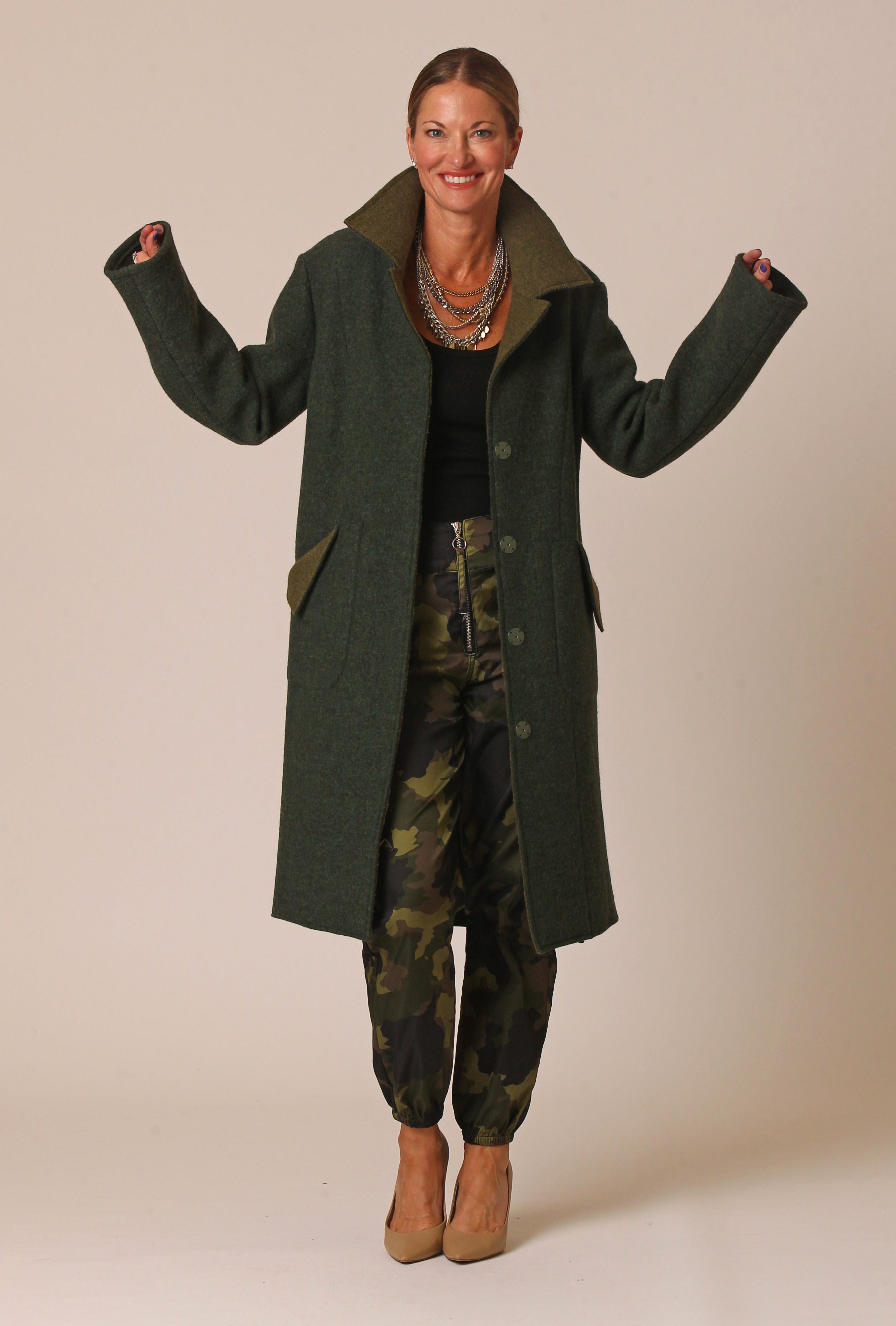 BYRNE COAT · emerald