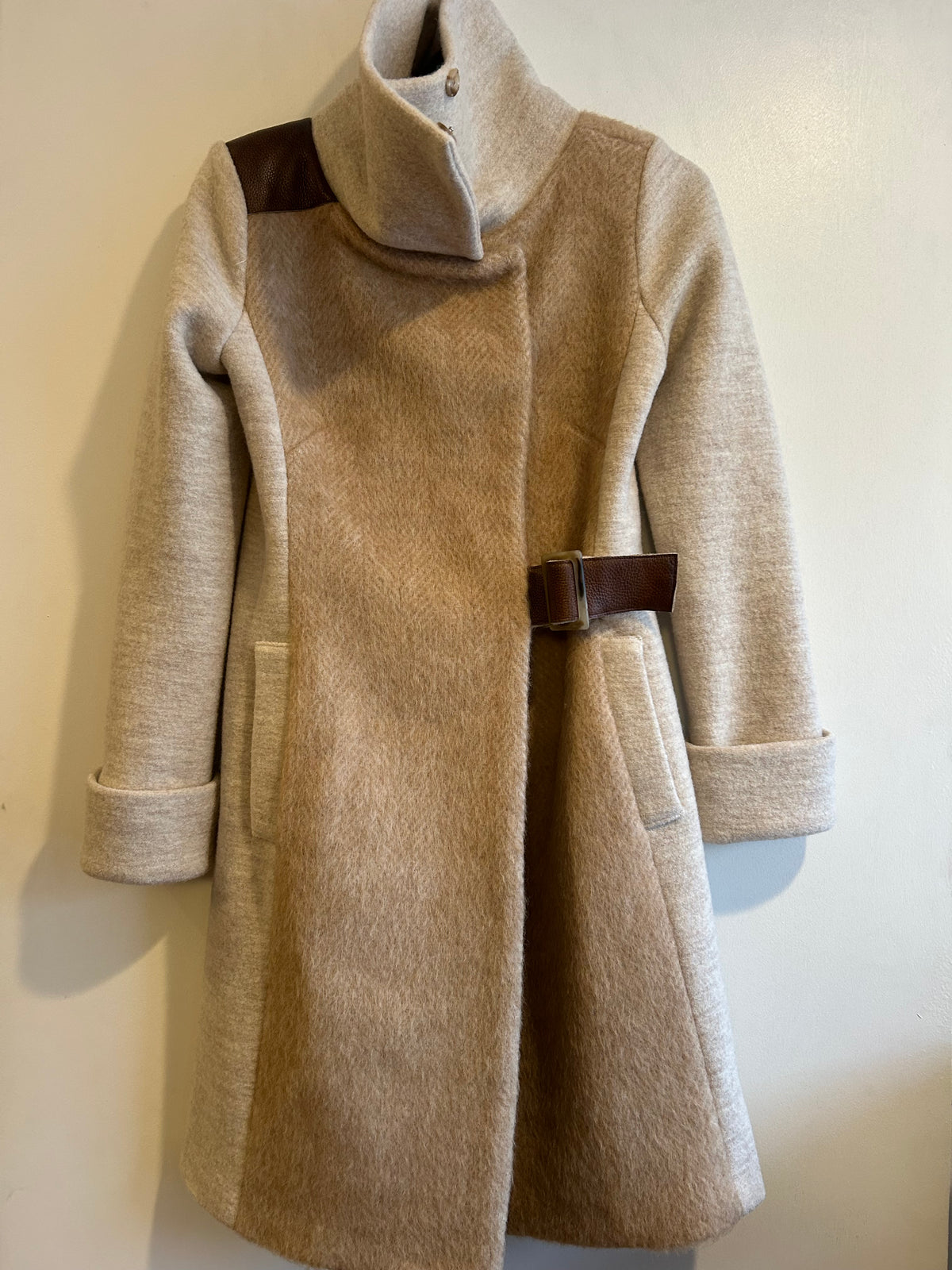 COWL NECK COAT · vanilla alpaca
