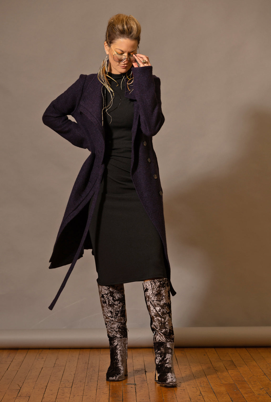 MALYN SWEATER · eggplant