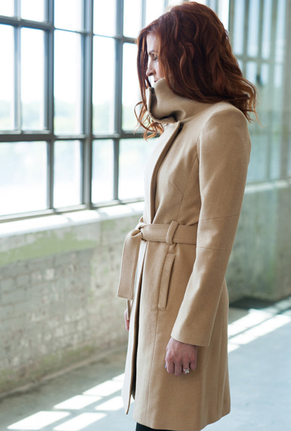 camel cashmere winter coat