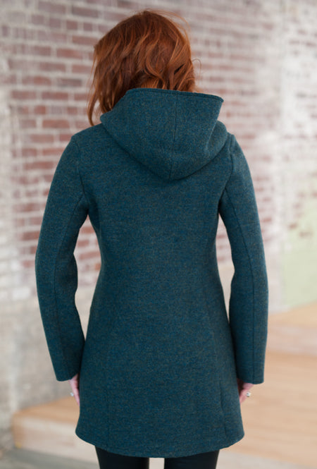 back of merino wool coat
