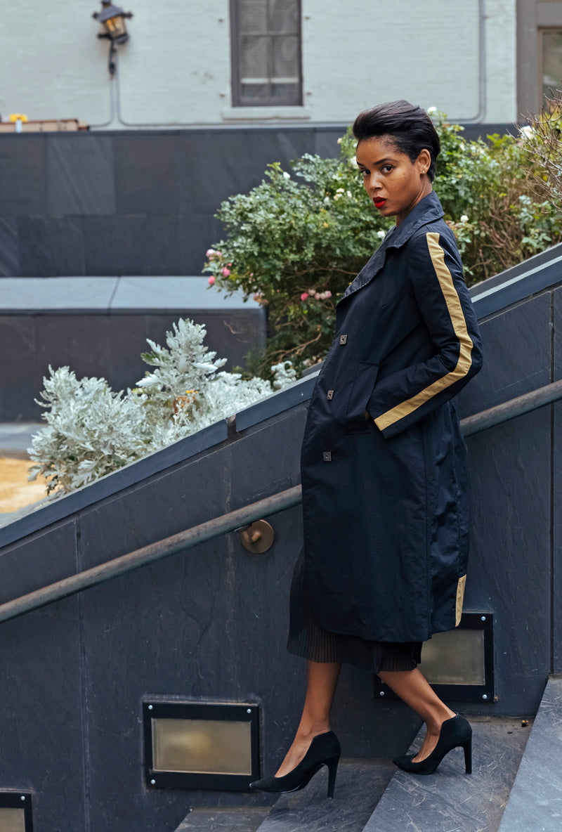 URBAN RAINCOAT Noir Japanese Nylon