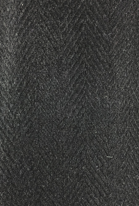 black herringbone fabric